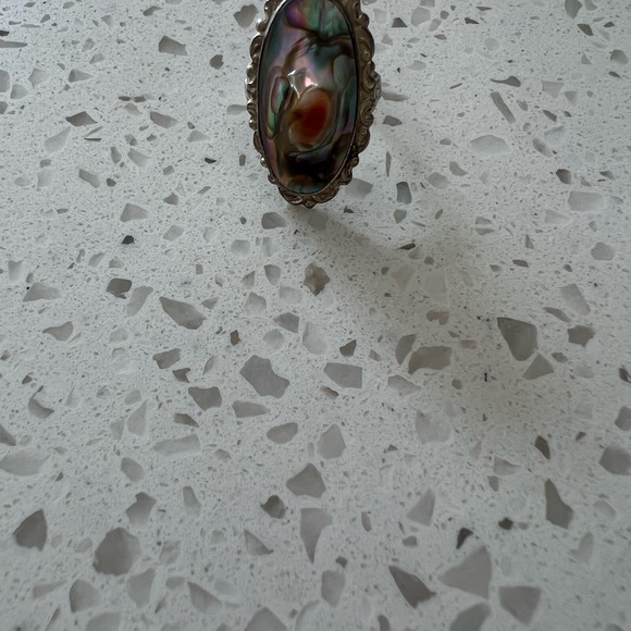 Vintage from the 1900s Materials: sterling, conch shell blister pearl. - Picture 7 of 7